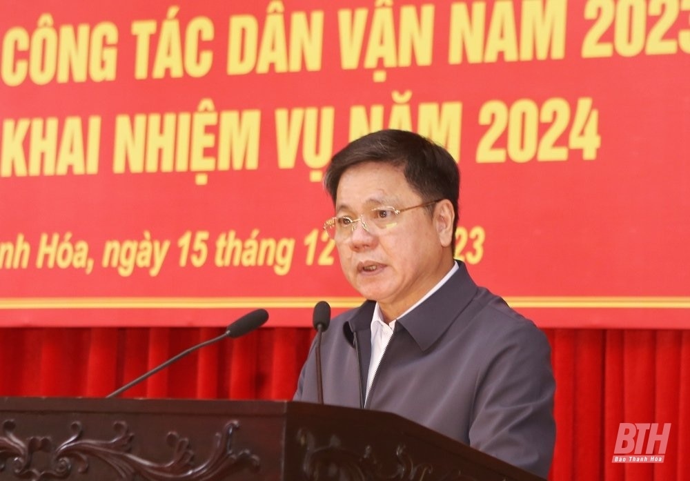 Tổng kết công tác dân vận năm 2023, triển khai nhiệm vụ năm 2024