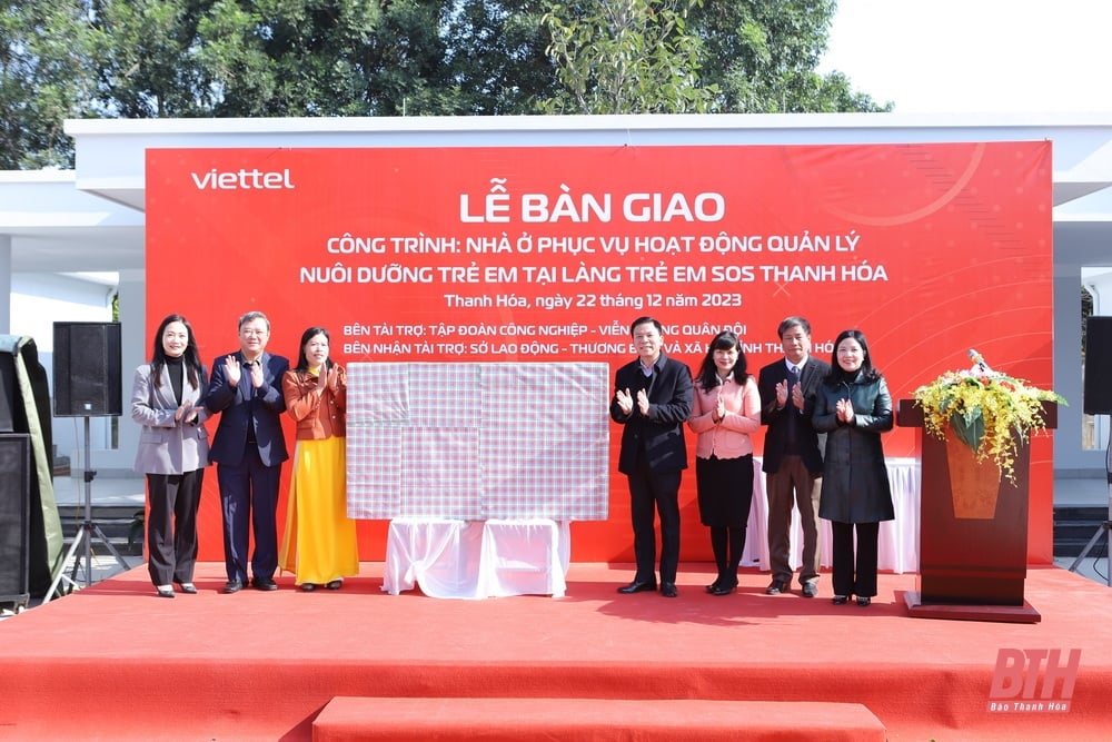 Bàn giao khu nhà ở phục vụ hoạt động quản lý, nuôi dưỡng trẻ em tại Làng trẻ em SOS Thanh Hóa