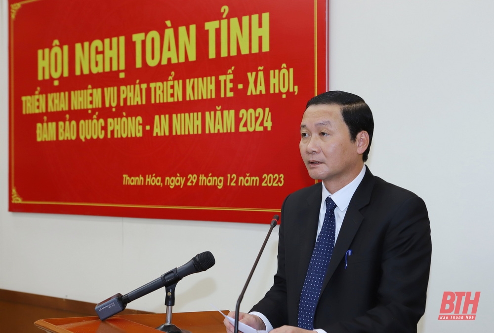 UBND tỉnh triển khai nhiệm vụ kinh tế - xã hội, quốc phòng - an ninh năm 2024