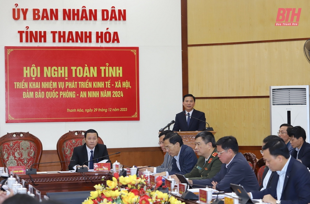 UBND tỉnh triển khai nhiệm vụ kinh tế - xã hội, quốc phòng - an ninh năm 2024