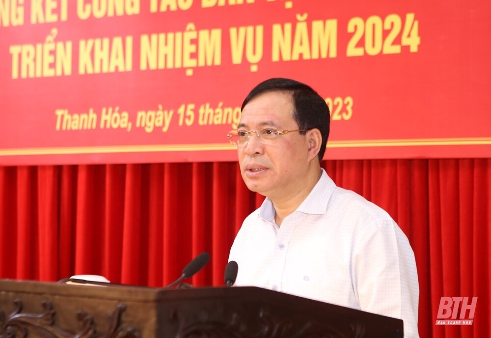 Tổng kết công tác dân vận năm 2023, triển khai nhiệm vụ năm 2024