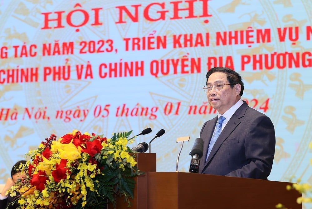 Hội nghị tổng kết nhiệm vụ năm 2023, triển khai nhiệm vụ năm 2024 của Chính phủ và chính quyền địa phương