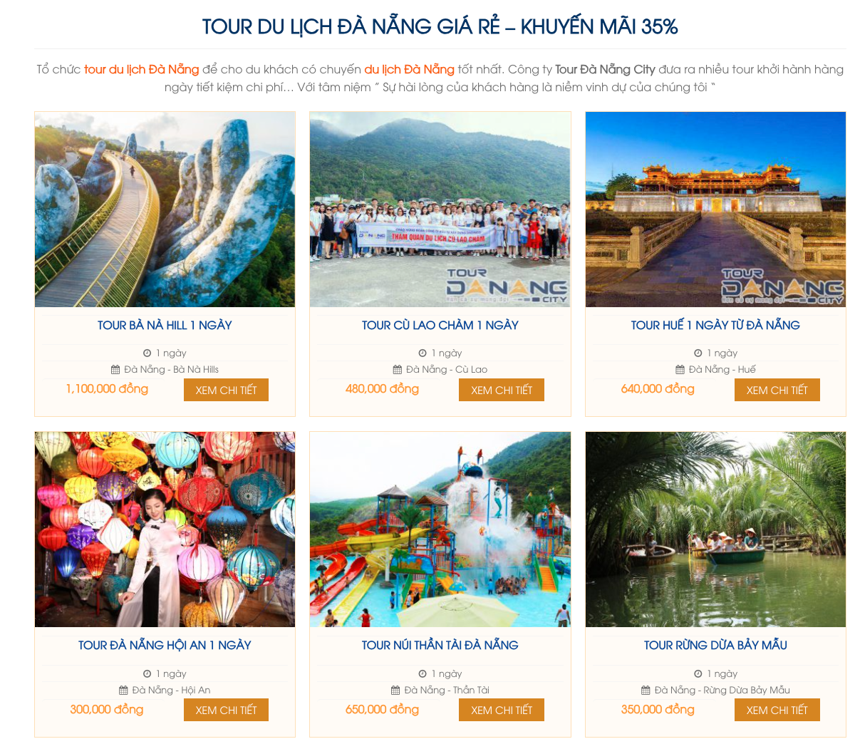 Tour du lịch trong nước trọn gói giá rẻ tại Tour Đà Nẵng City