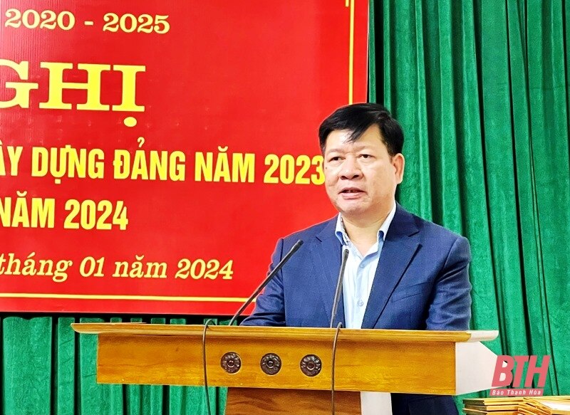 Thị ủy Bỉm Sơn tổng kết chuyên đề về công tác xây dựng Đảng năm 2023, triển khai nhiệm vụ năm 2024