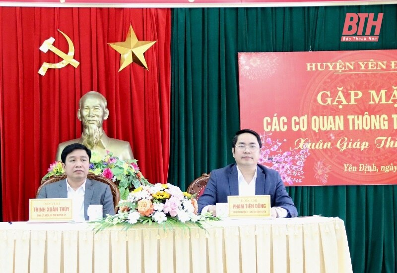 Yên Định gặp mặt các cơ quan thông tấn báo chí