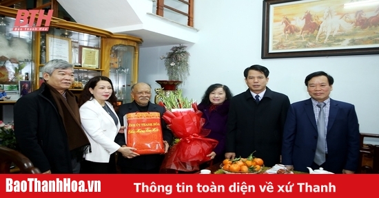 Trưởng Ban Tuyên giáo Tỉnh ủy Đào Xuân Yên thăm, chúc Tết các trí thức, văn nghệ sĩ tiêu biểu