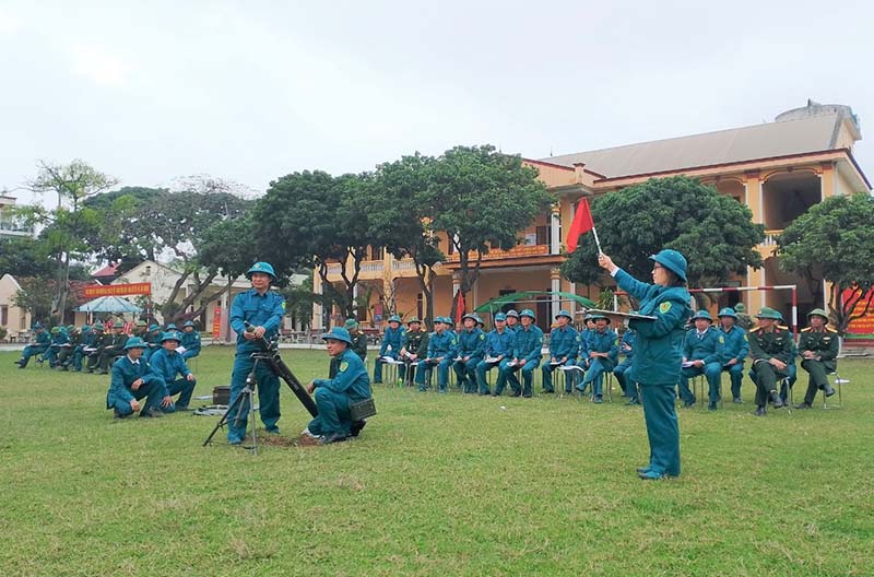 Bộ CHQS tỉnh: Tập huấn cán bộ phòng không, pháo binh năm 2024