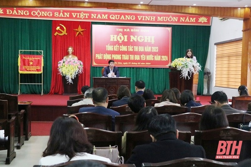 Thị xã Bỉm Sơn: Tổng kết công tác thi đua năm 2023 và phát động phong trào thi đua yêu nước năm 2024