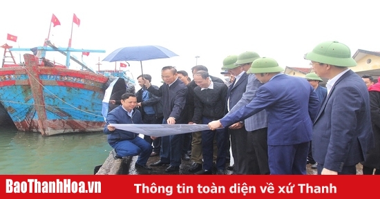 Stellvertretender Minister für Landwirtschaft und ländliche Entwicklung inspiziert die Situation der Bekämpfung der IUU-Fischerei in Thanh Hoa