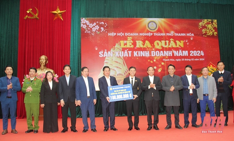 Hiệp hội Doanh nghiệp TP Thanh Hóa ra quân sản xuất , kinh doanh năm 2024