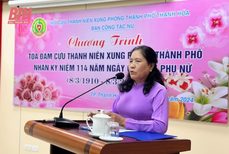 Cựu Thanh niên xung phong TP Thanh Hoá tọa đàm Ngày Quốc tế phụ nữ