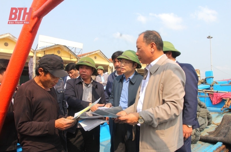 Checking anti-IUU fishing work at designated fishing ports