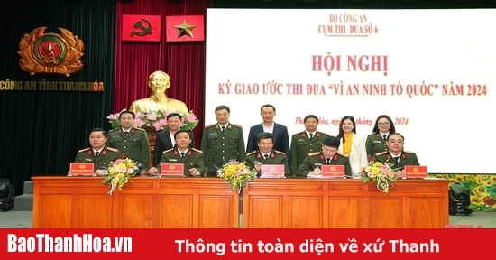 Cụm thi đua số 6 (Bộ Công an) ký giao ước thi đua “Vì an ninh Tổ quốc” năm 2024