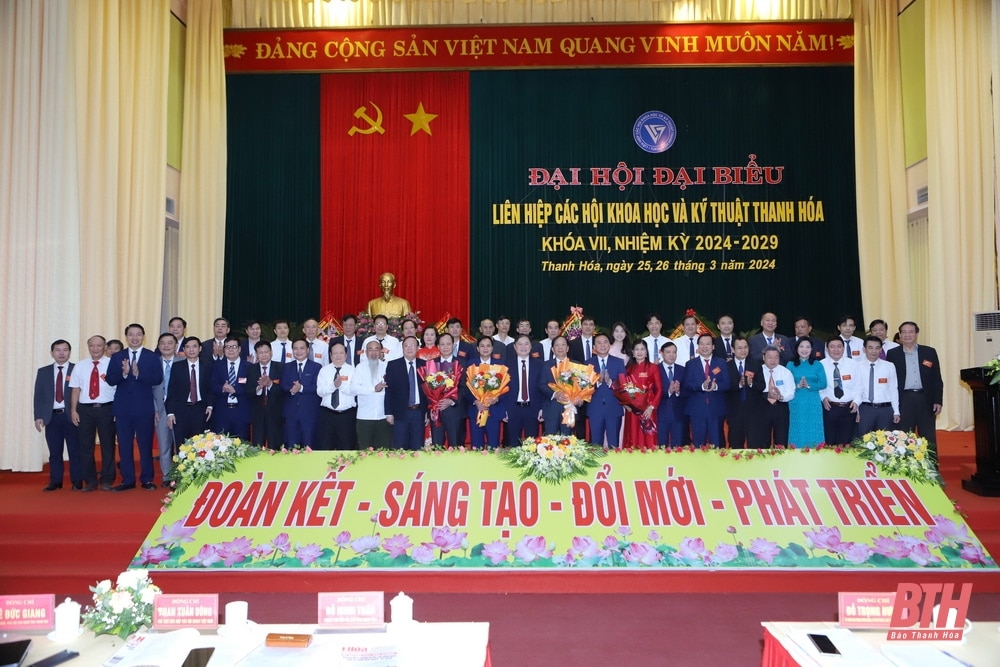 Đại hội đại biểu Liên hiệp các Hội Khoa học và Kỹ thuật Thanh Hóa lần thứ VII nhiệm kỳ 2024-2029: “Đoàn kết - Sáng tạo - Đổi mới - Phát triển”