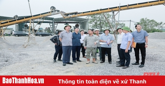 Tạm dừng khai thác mỏ đá vôi làm vật liệu xây dựng tại xã Minh Tân