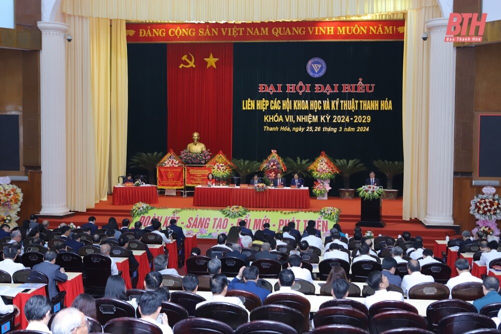 [Cập nhật] - Đại hội đại biểu Liên hiệp các Hội Khoa học và Kỹ thuật Thanh Hóa lần thứ VII nhiệm kỳ 2024-2029: “Đoàn kết - Sáng tạo - Đổi mới - Phát triển”