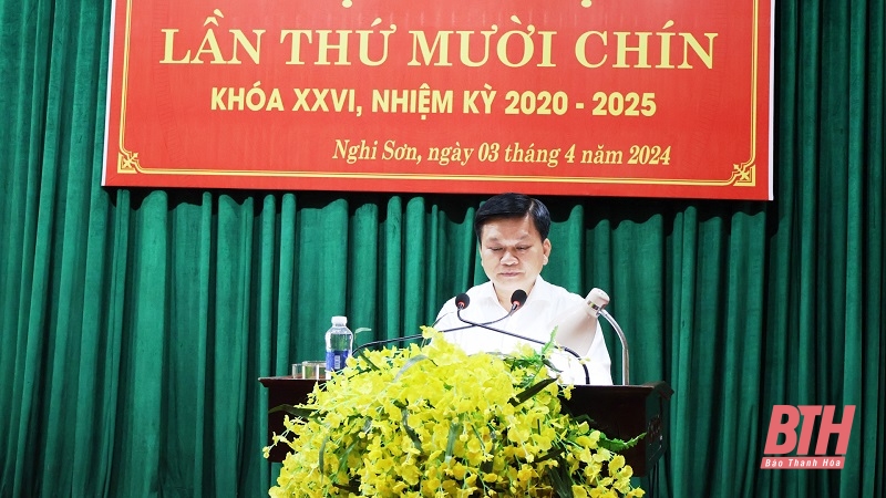 Đảng bộ thị xã Nghi Sơn triển khai nhiệm vụ quý II năm 2024