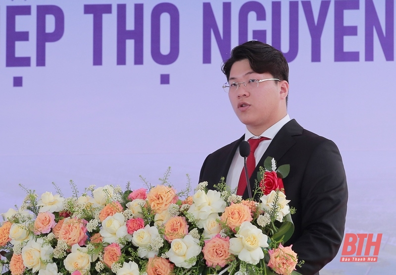 Cérémonie d'inauguration du projet d'investissement dans les infrastructures techniques du pôle industriel de Tho Nguyen