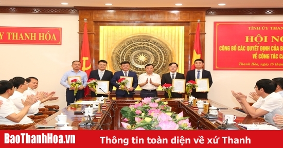 Ban Thường vụ Tỉnh ủy quyết định 5 cán bộ nhận nhiệm vụ mới