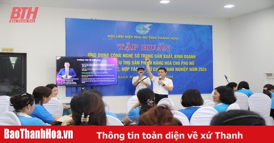 Tập huấn ứng dụng công nghệ số trong sản xuất, kinh doanh, kết nối tiêu thụ sản phẩm