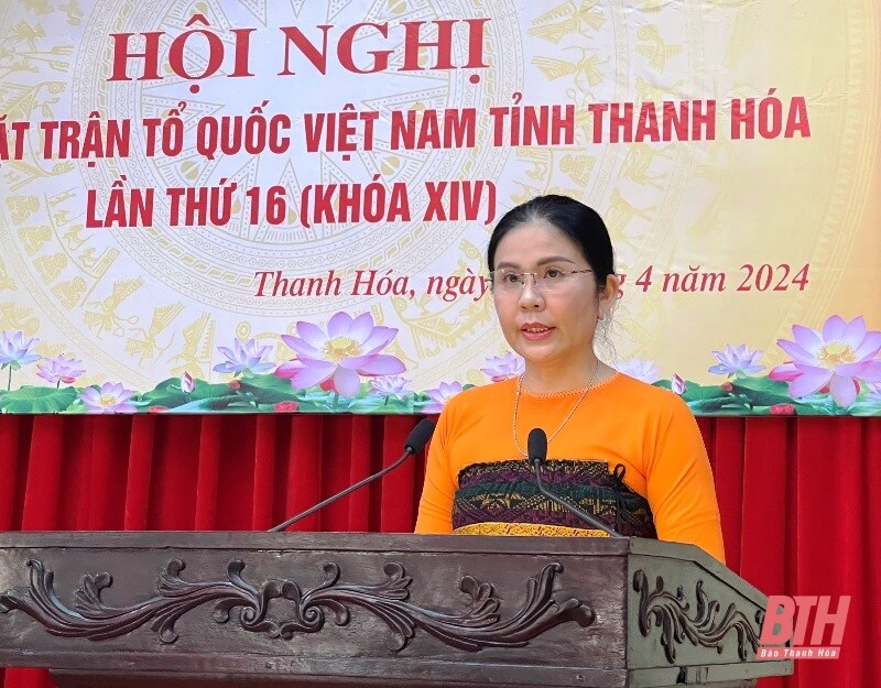 Hội nghị Ủy ban MTTQ Việt Nam tỉnh Thanh Hóa lần thứ 16 (khóa XIV)