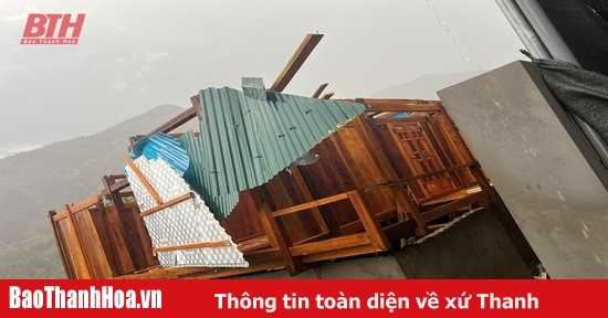 Mưa đá, dông lốc gây thiệt hại về tài sản trên địa bàn huyện Mường Lát