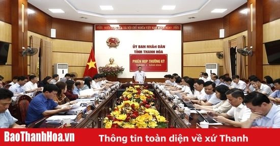 [Update] - Provincial People's Committee holds regular meeting in April 2024: Discussing and deciding on key economic development tasks