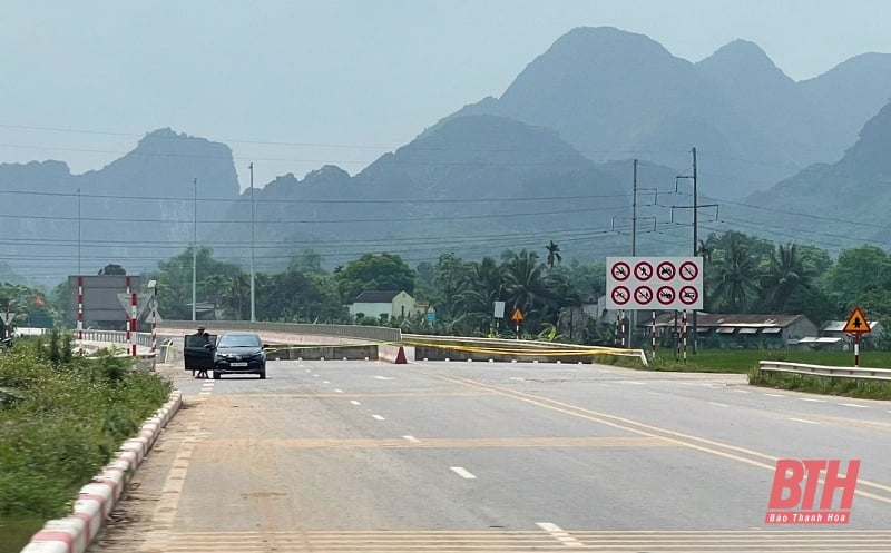 Vorübergehende Einstellung des Betriebs der beiden Kreuzungen Dong Thang und Thieu Giang der Nord-Süd-Schnellstraße, östlicher Abschnitt Mai Son – Nationalstraße 45