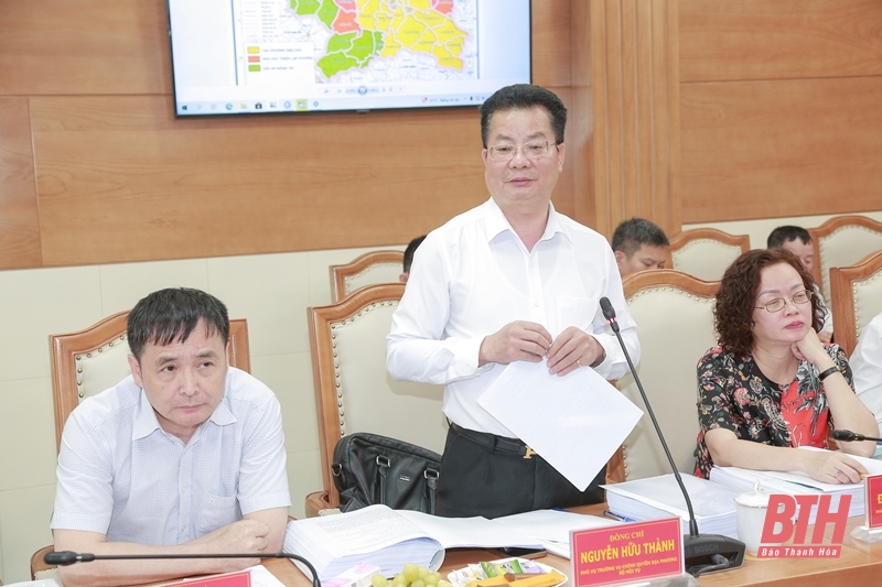 Assessment of the current status of urban development and planned establishment of wards in Thanh Hoa city