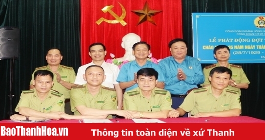 Công đoàn Chi cục Kiểm lâm phát động đợt thi đua cao điểm chào mừng 95 năm Ngày thành lập Công đoàn Việt Nam