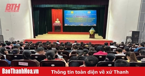 LĐLĐ TP Thanh Hoá phát động đợt thi đua cao điểm chào mừng kỷ niệm 95 năm thành lập Công đoàn Việt Nam