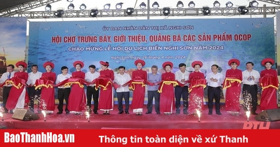 Khai mạc Hội chợ trưng bày, quảng bá, giới thiệu sản phẩm OCOP tại Lễ hội du lịch biển Nghi Sơn năm 2024