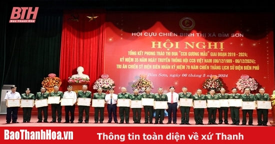 Hội Cựu chiến binh thị xã Bỉm Sơn tổng kết phong trào “Cựu chiến binh gương mẫu”