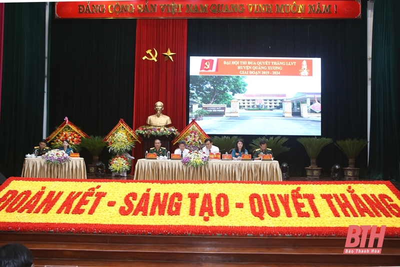 Đại hội Thi đua Quyết thắng lực lượng vũ trang huyện Quảng Xương giai đoạn 2019 - 2024