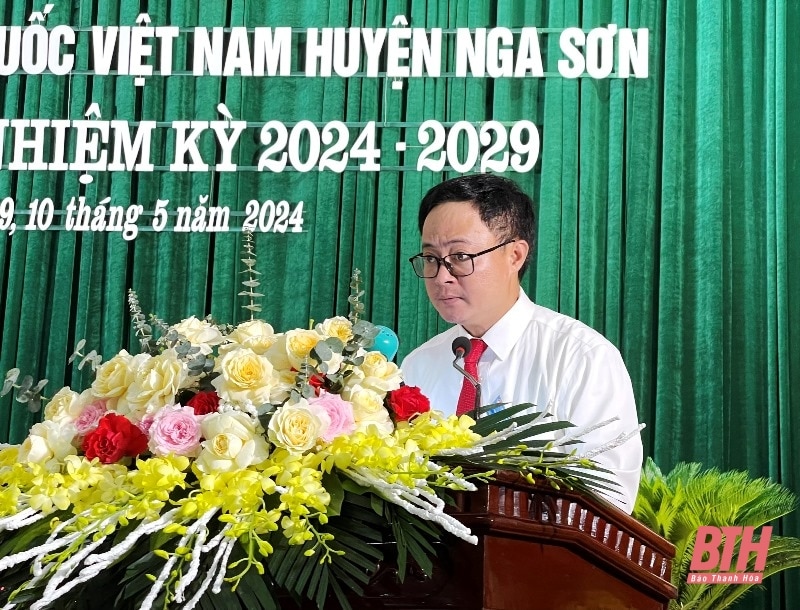 Đại hội đại biểu MTTQ huyện Nga Sơn lần thứ XVIII, nhiệm kỳ 2024-2029 đề ra 10 chỉ tiêu và 6 chương trình hành động