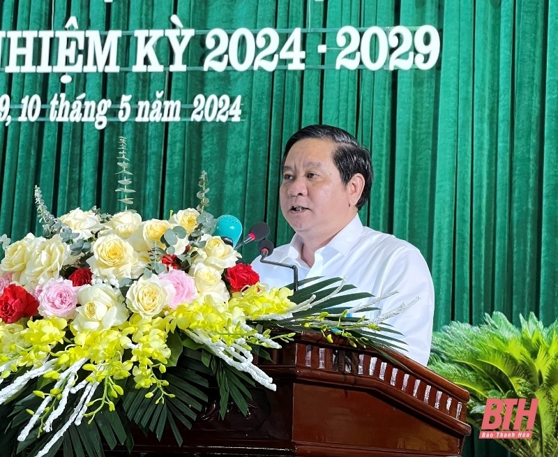 Đại hội đại biểu MTTQ huyện Nga Sơn lần thứ XVIII, nhiệm kỳ 2024-2029 đề ra 10 chỉ tiêu và 6 chương trình hành động