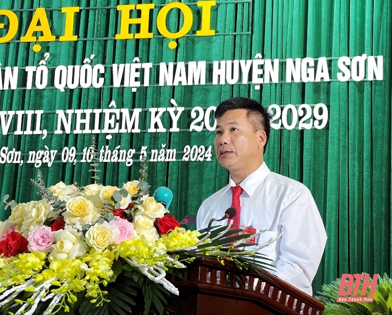 Đại hội đại biểu MTTQ huyện Nga Sơn lần thứ XVIII, nhiệm kỳ 2024-2029 đề ra 10 chỉ tiêu và 6 chương trình hành động