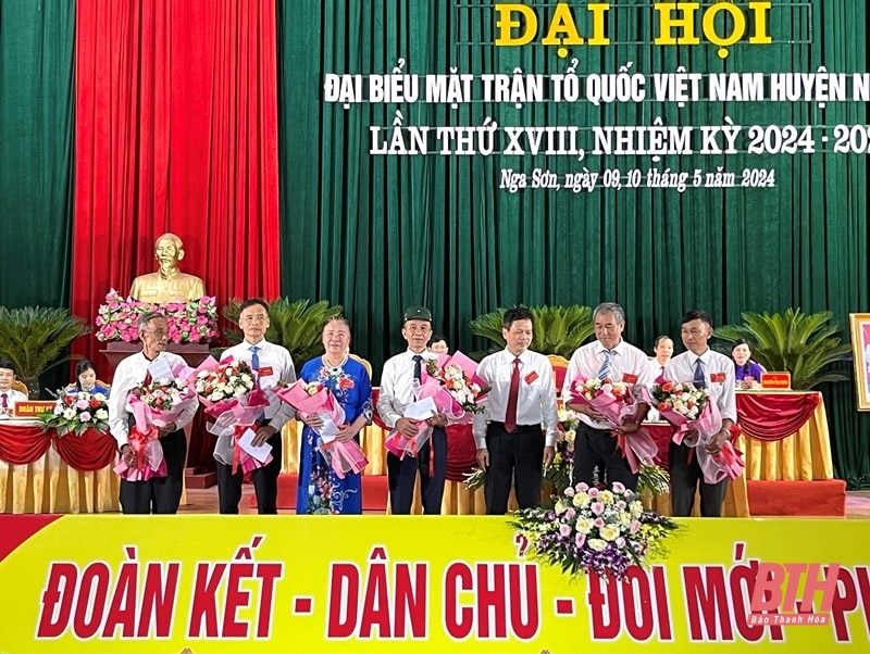 Đại hội đại biểu MTTQ huyện Nga Sơn lần thứ XVIII, nhiệm kỳ 2024-2029 đề ra 10 chỉ tiêu và 6 chương trình hành động