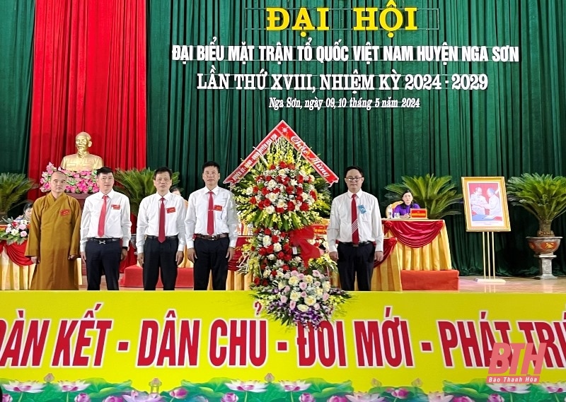 Đại hội đại biểu MTTQ huyện Nga Sơn lần thứ XVIII, nhiệm kỳ 2024-2029 đề ra 10 chỉ tiêu và 6 chương trình hành động