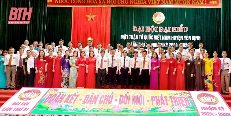 Đại hội đại biểu MTTQ huyện Yên Định lần thứ XI, nhiệm kỳ 2024-2029: Đoàn kết - dân chủ - đổi mới - phát triển, xây dựng Yên Định sớm trở thành huyện kiểu mẫu