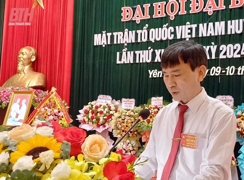 Đại hội đại biểu MTTQ huyện Yên Định lần thứ XI, nhiệm kỳ 2024-2029: Đoàn kết - dân chủ - đổi mới - phát triển, xây dựng Yên Định sớm trở thành huyện kiểu mẫu