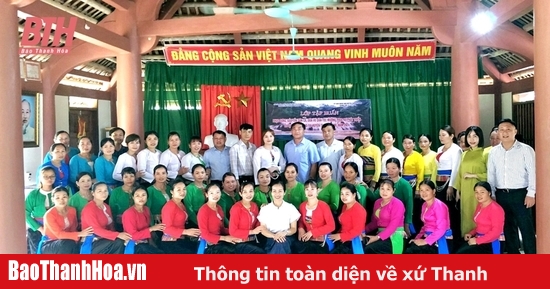 Tập huấn phục dựng, bảo tồn dân ca, dân vũ dân tộc Mường phục vụ phát triển du lịch cộng đồng