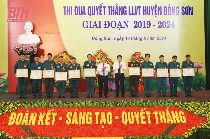 Đại hội Thi đua Quyết thắng lực lượng vũ trang huyện Đông Sơn giai đoạn 2019-2024