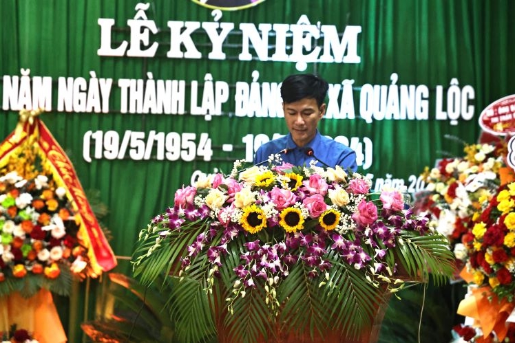 Đảng bộ xã Quảng Lộc kỷ niệm 70 năm ngày thành lập