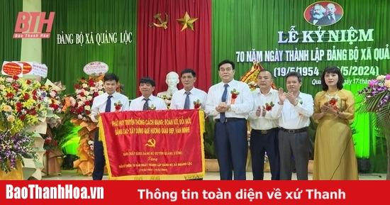 Đảng bộ xã Quảng Lộc kỷ niệm 70 năm ngày thành lập