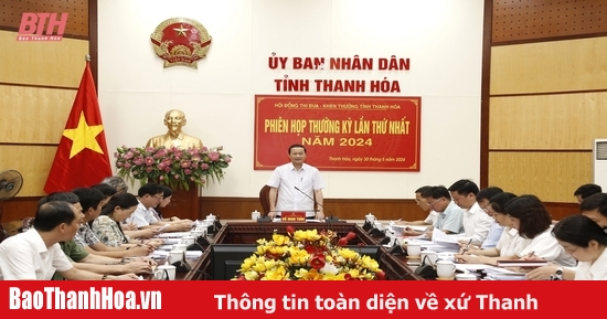 Hội đồng Thi đua - Khen thưởng tỉnh tổ chức phiên họp thường kỳ lần thứ nhất, năm 2024