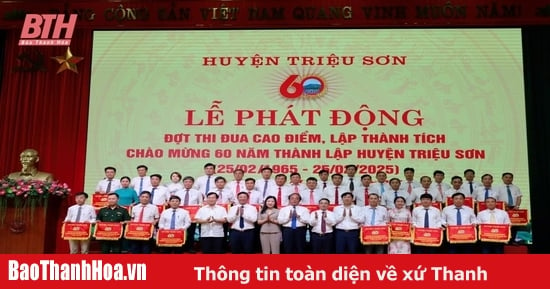 Triệu Sơn phát động đợt thi đua cao điểm lập thành tích chào mừng 60 năm ngày thành lập huyện