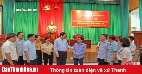 Đại biểu HĐND tỉnh tiếp xúc cử tri huyện Hậu Lộc