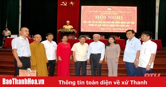 Đại biểu HĐND tỉnh tiếp xúc cử tri huyện Quảng Xương 