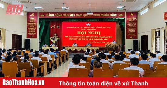 Đại biểu HĐND tỉnh tiếp xúc cử tri tại huyện Nông Cống